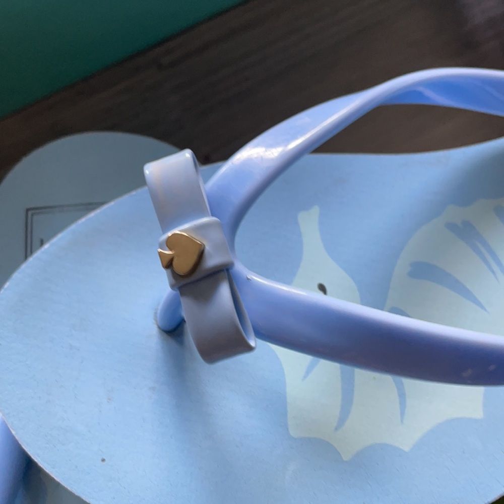 Kate spade  Flip flops ,light blue, size 8 - Picture 2 of 6